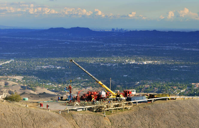 Cliché diffusée le 3 novembre par la compagnie Southern California Gas sur le site de la fuite de méthane, près de Los Angeles.