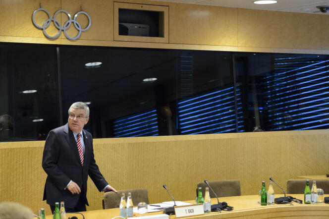 L'Allemand Thomas Bach, président du Comité international olympic, Lausanne, 8 décembre 2015. (Laurent Gillieron/Keystone via AP)