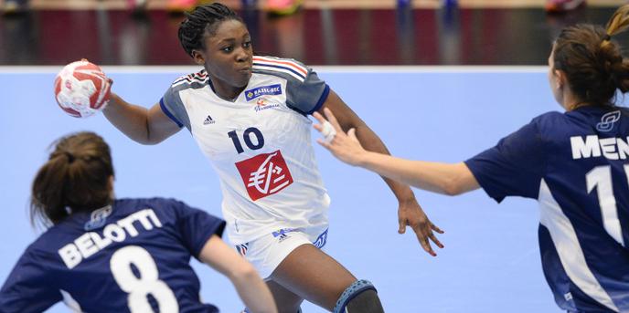 Grâce Zaadi a inscrit le premier but de l’équipe de France à la 7e minute.