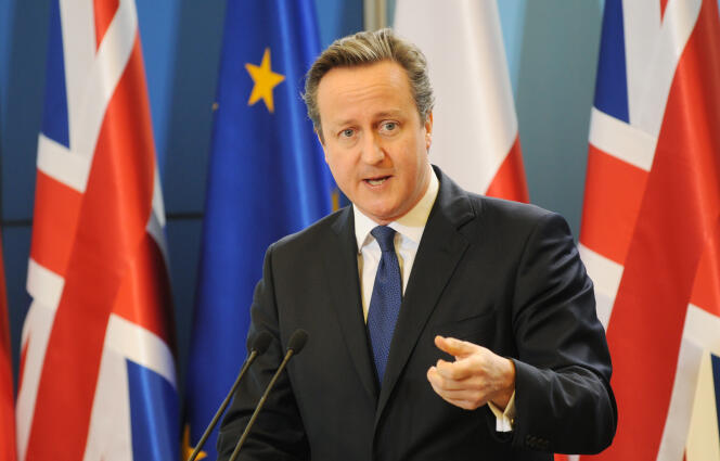 Le premier ministre britannique, David Cameron, lors de sa visite à Varsovie en Pologne, le 10 décembre.