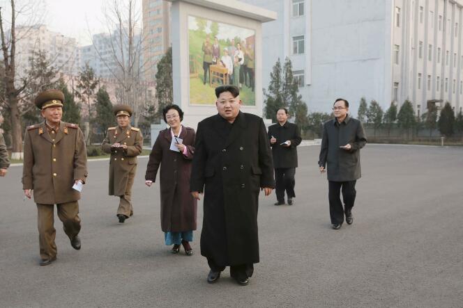 Kim Jong-un, sur une photo diffusée par l'agence officielle KCNA le 10 décembre.