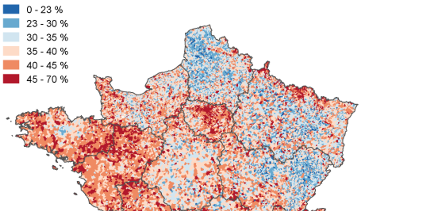Elections R gionales La Carte De L abstention Au Second Tour