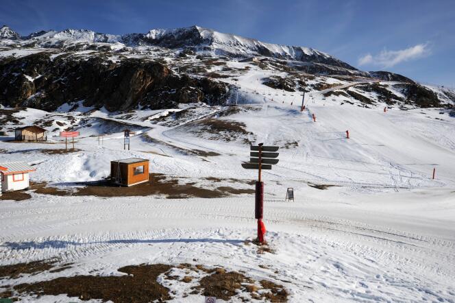 La station de l'Alpe d'Huez, le 16 décembre 2015.