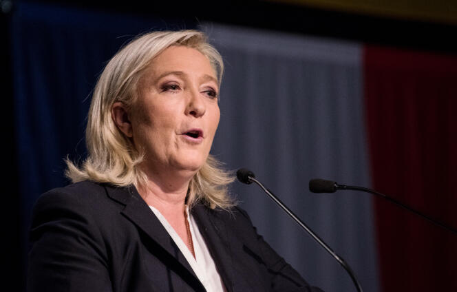 La présidente du Front national, Marine Le Pen.