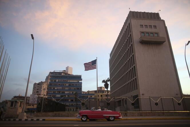 La Embajada de Estados Unidos en La Habana, en 2015.