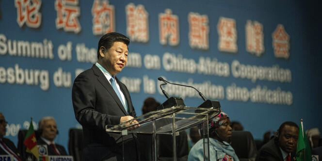 Le président chinois Xi Jinping lors du forum Chine-Afrique à Johannesburg en décembre 2015.