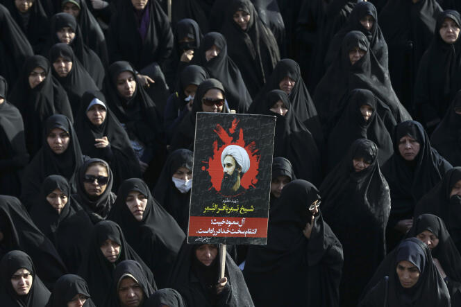L'exécution par Riyad du cheikh Al-Nimr est à l'origine de la crise entre l'Iran et l'Arabie saoudite. Ici lors d'une manifestation à Téhéran le 4 janvier 2016.
