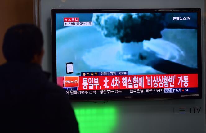 La Corée du Nord a affirmé avoir procédé à un essai de bombe à hydrogène, le 6 janvier.