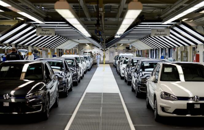 Dans une usine Volkswagen, à Wolfsburg, en Allemagne, en 2015.