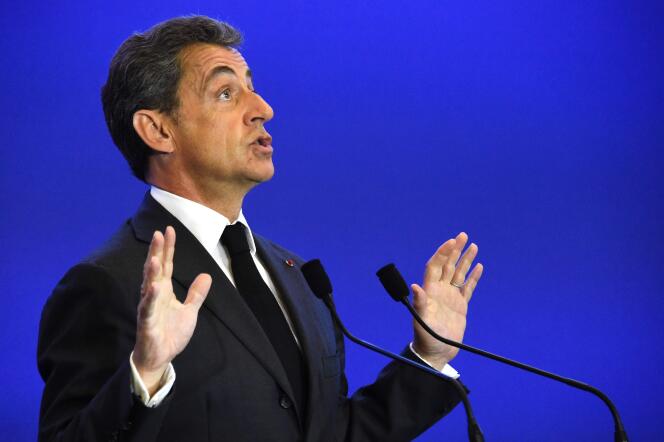 Nicolas Sarkozy le 9 janvier 2016 à Paris.