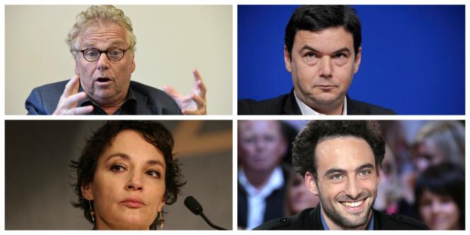 Daniel Cohn-Bendit, Thomas Piketty, Jeanne Balibar et Raphaël Glucksmann.