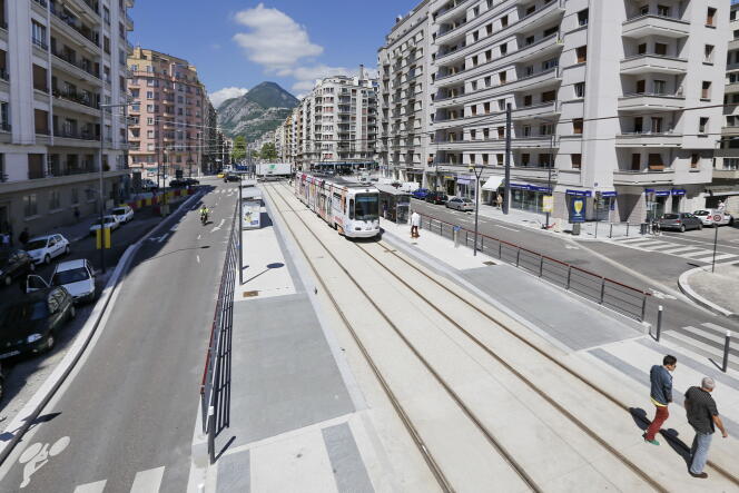 La cinquième et dernière ligne de tramway de Grenoble.