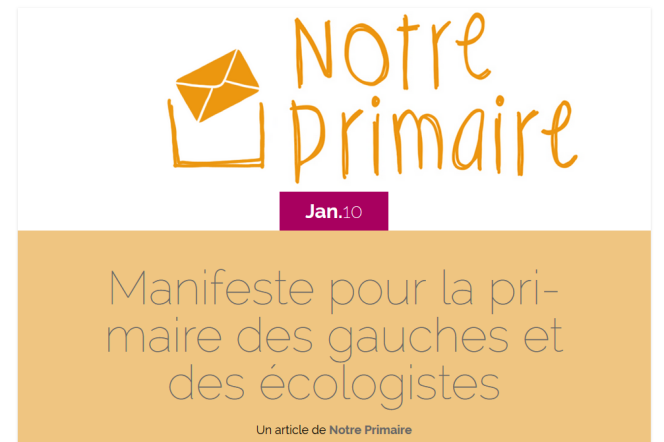 Capture d'écran du site notreprimaire.fr le 11 janvier.