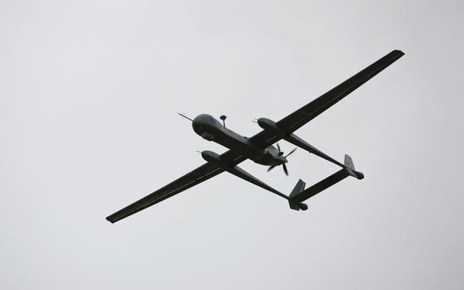 Un Heron TP, le plus grand drone utilisé par l'armée israélienne, en 2010.