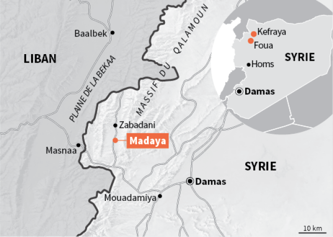 Carte de localisation de Madaya.