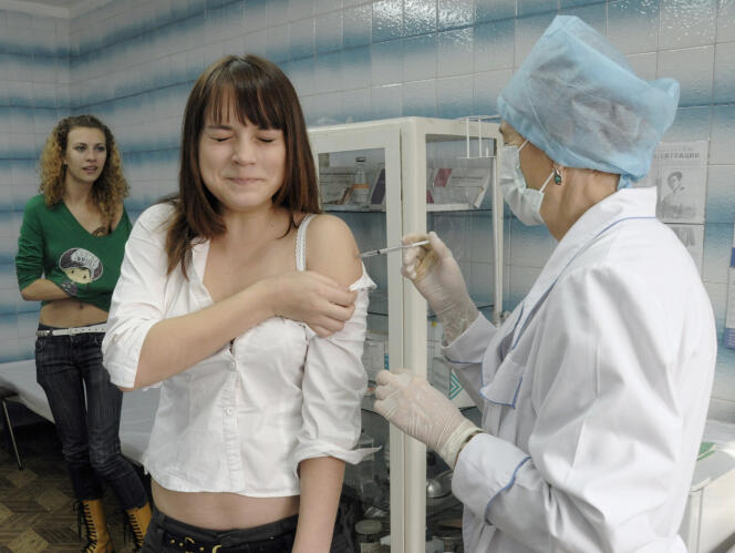 Campagne de vaccination en Russie.