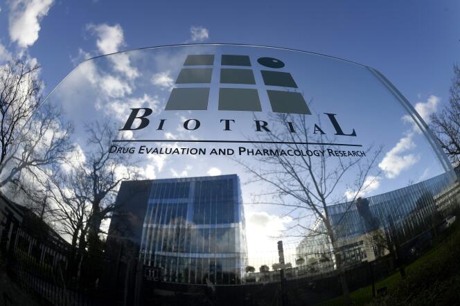 Le laboratoire Biotrial, à Rennes, le 15 janvier 2016.