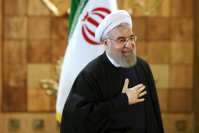 Hassan Rohani,  président iranien, à Téhéran le 17 janvier.