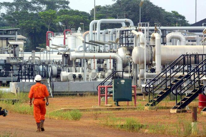 L'usine pétrolière Shell-Gabon de Rabi dans le nord du pays.