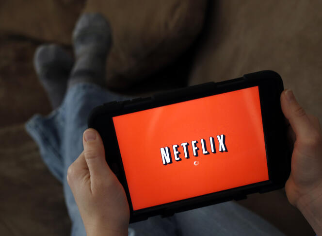 Netflix sur une tablette, en janvier 2016.