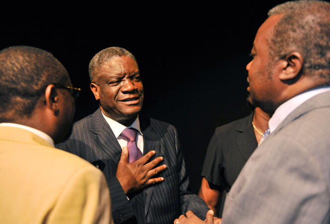Le gynécologue congolais Denis Mukwege à Kinshasa, en mars 2013.