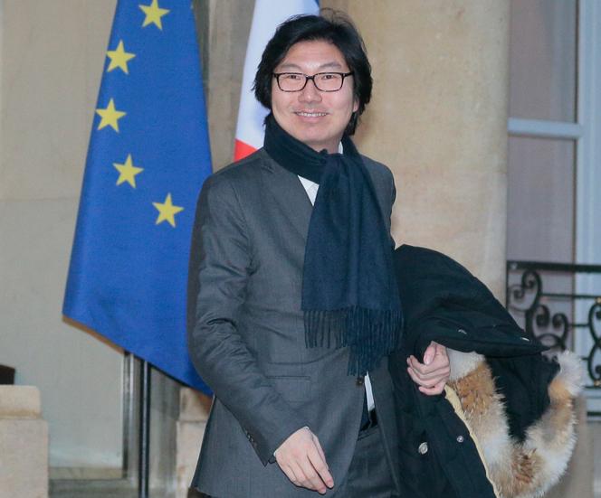 Jean-Vincent Placé, devant le palais de l’Elysée, le 22 janvier 2016 à Paris.