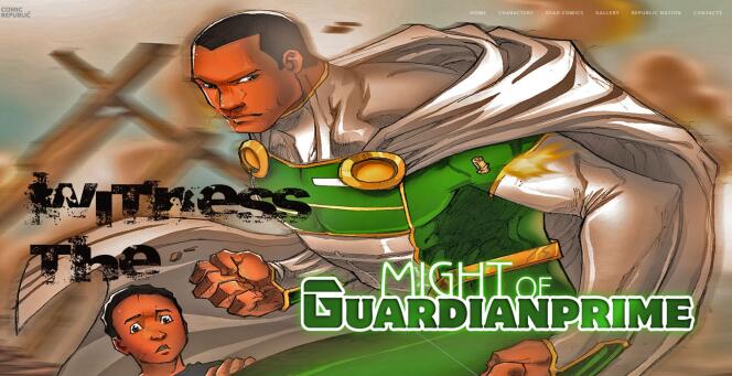 Guardian Prime, l'un des super-héros créés par la start-up nigériane Comic Republic.