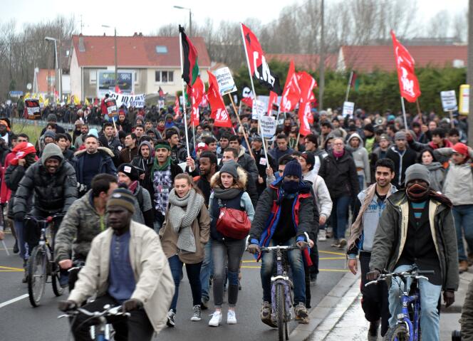 Une manifestation, le 23 janvier 2016 à Calais, s'est terminée par une intrusion dans le port et l'occupation d'un ferry partant en direction de l'Angleterre.