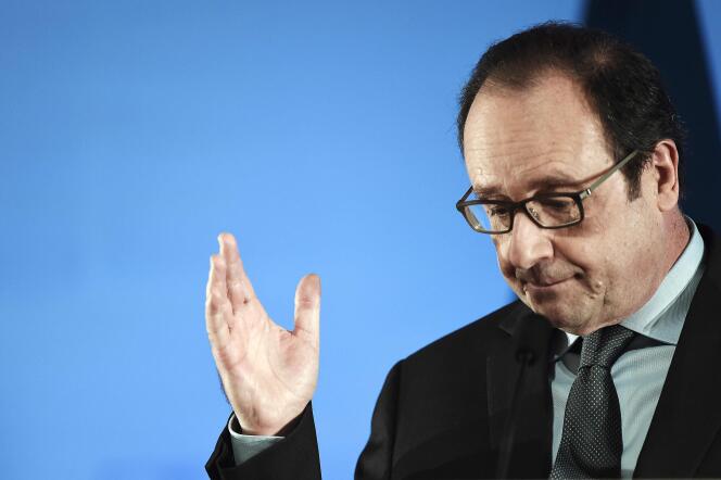 Le président François Hollande, le 23 janvier 2016 à Colmar.