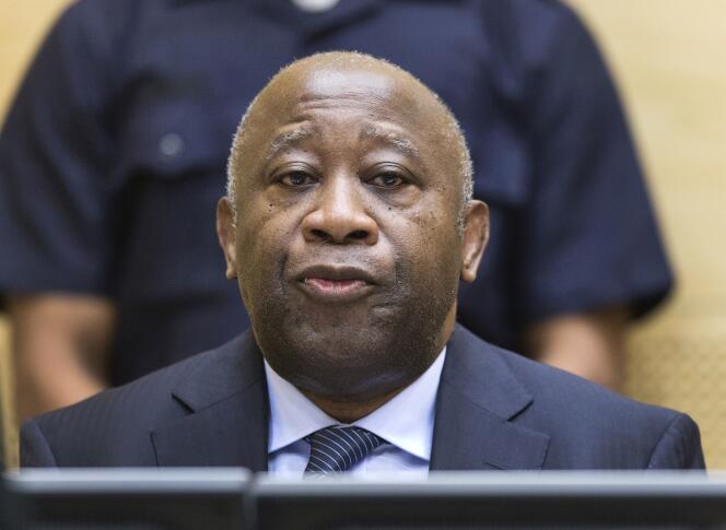 Laurent Gbagbo, devant la CPI, à La Haye, en février 2013.