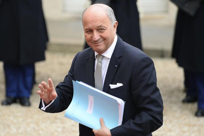 Laurent Fabius à l’Elysée en janvier 2016.