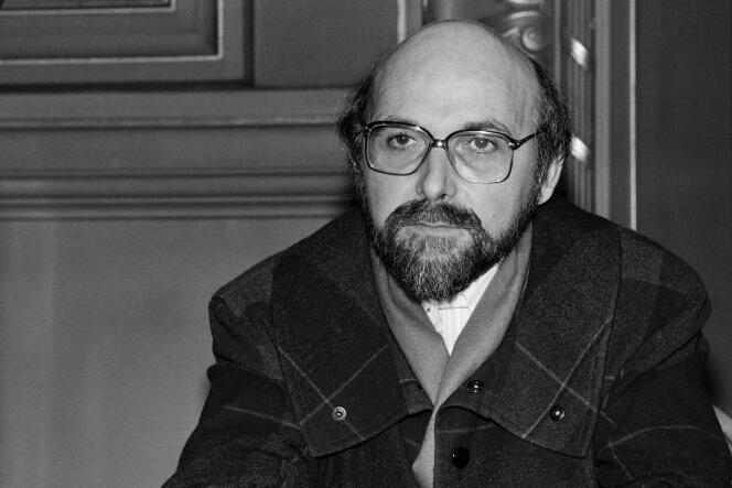 Portrait de Jean-Louis Martinoty, en février 1986.