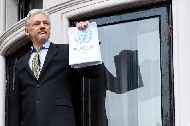 Julian Assange, le fondateur de WikiLeaks, le 5 février 2016.