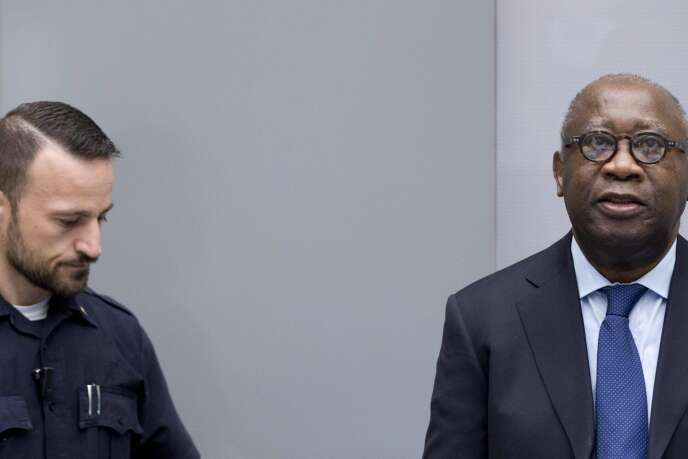 L'ancien chef de l'Etat ivoirien Laurent Gbagbo, lors de son procès pour crimes contre l'humanité devant la Cour pénale internationale, en 2019, à La Haye (Pays-Bas).
