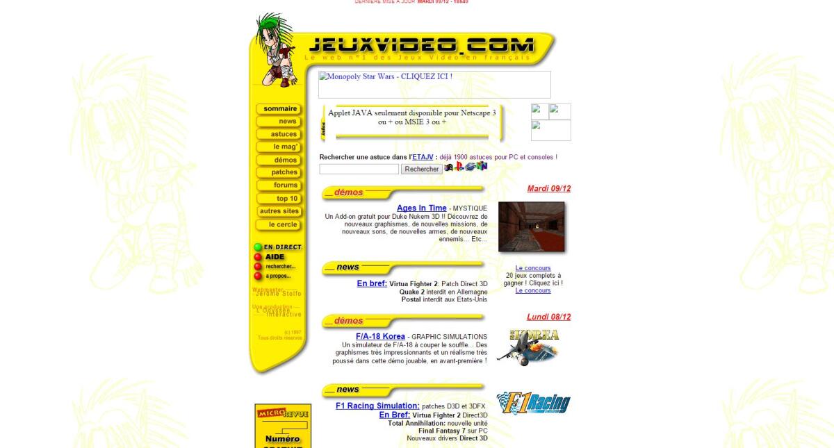 Jeuxvideo.com et les sites en ligne en général contribuent à ébranler la presse traditionnelle dans les années 2000.