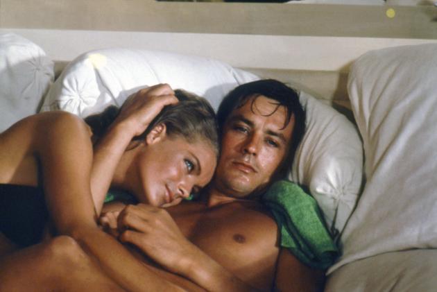 Romy Schneider et Alain Delon dans « La Piscine », en 1968.