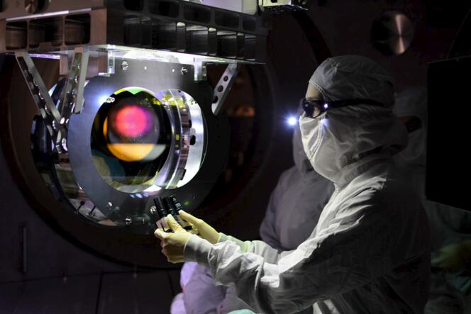 Un interféromètre servant à l'observation des ondes gravitationnelles (LIGO) le 8 février 2016.