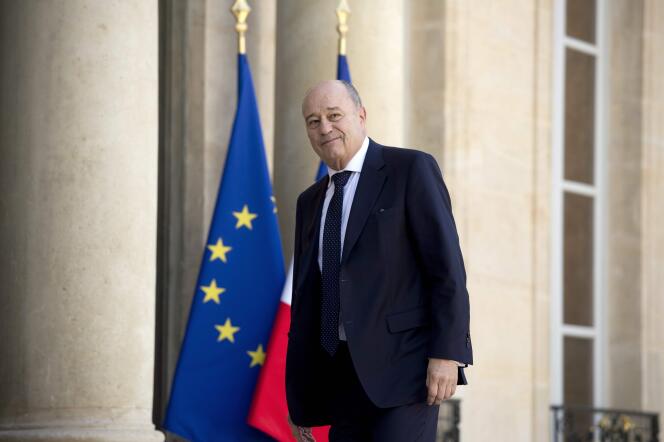 Jean-Michel Baylet, devant l’Elysée, le 15 mai 2014.