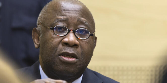 L’ancien président Laurent Gbagbo, le 19 février 2016, dans les premières semaines de son procès à la Cour pénale internationale de La Haye.