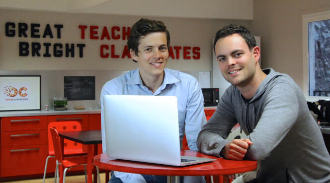 Mathieu Nebra et Pierre Dubuc, fondateurs d'Open Classrooms.
