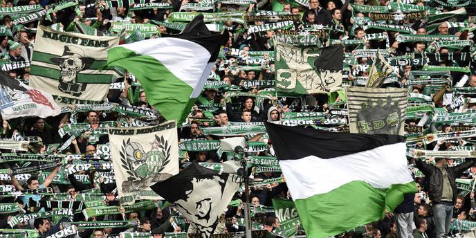 Supporteurs de Saint-Etienne lors de la réception de Monaco, en février 2016.