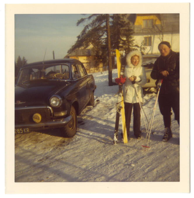 Karol Wojtyla qui était un fervent adepte du ski, en compagnie de Anna-Teresa Tymieniecka.