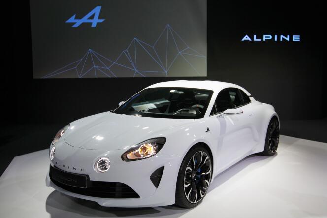 Le projet Vision d'Alpine lors de sa présentation le 16 février à Monaco.