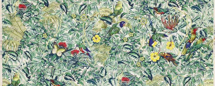 Jungle Life Multicolore, dessin de Robert Dallet, pour la Maison Hermès.