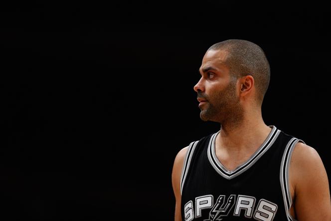 Tony Parker with the San Antonio Spurs during an NBA game in Los Angeles, California, February 19, 2016.
