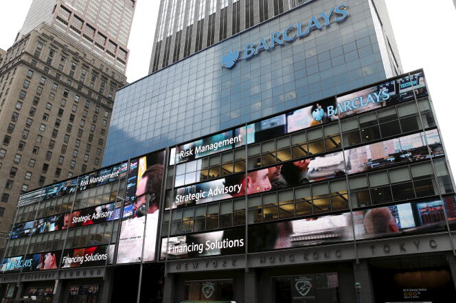 Les bureaux de Barclays à New York.