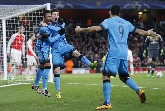 Lionel Messi a marqué deux fois mardi à Arsenal.