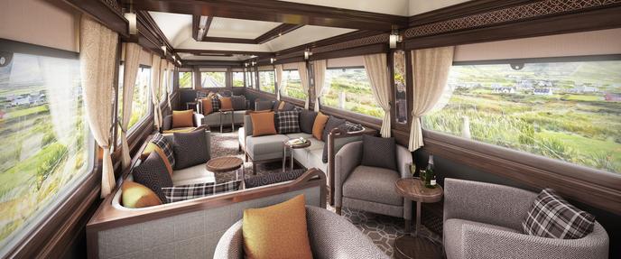 Le wagon panoramique du Belmond Grand Hibernian