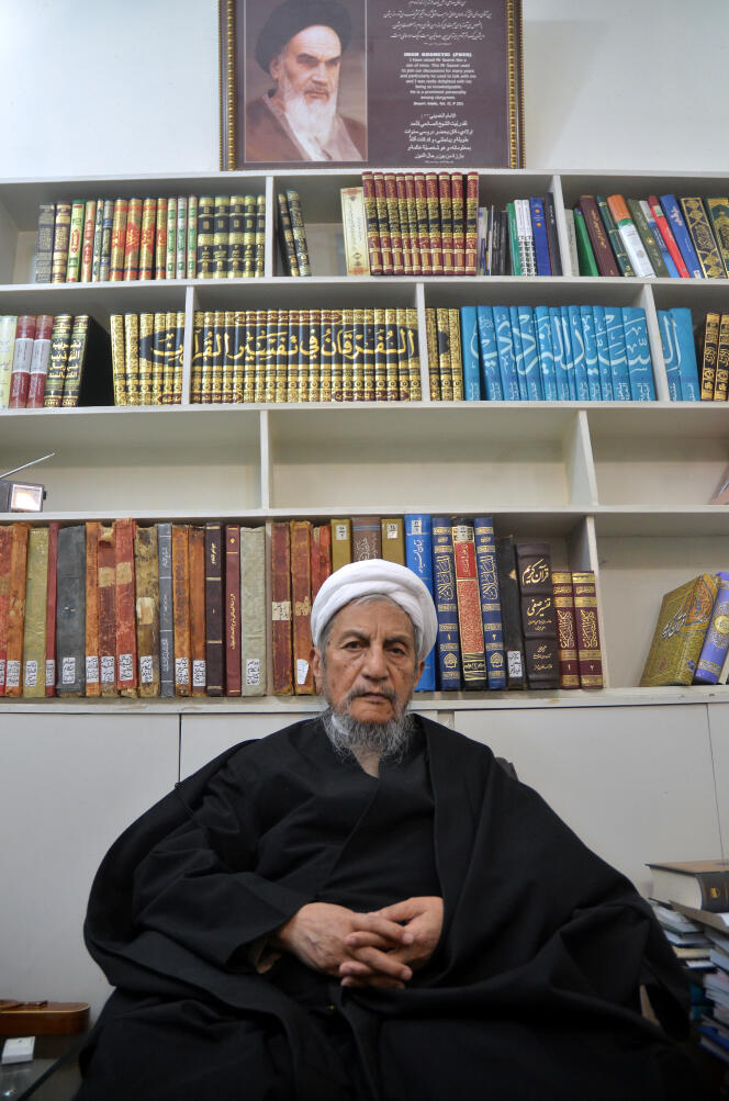 L'ayatollah Youssef Saanei, à Qom, le 11 février 2016.