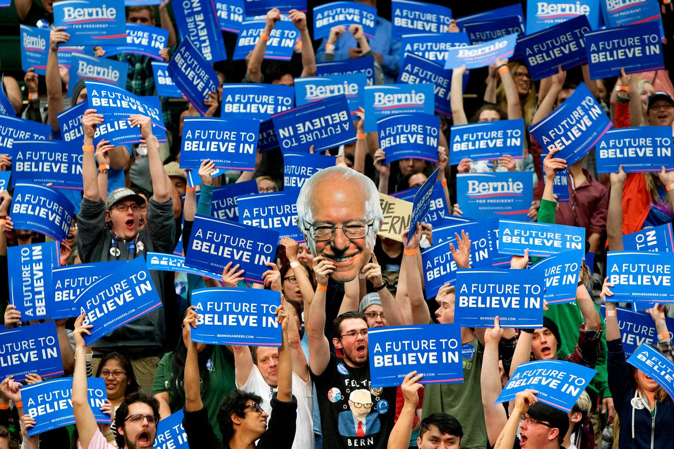 Una reunió de Bernie Sanders amb Fort Collins, al Colorado, 28 de febrer.